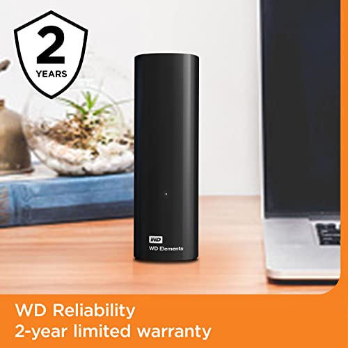 WD 12 TB Elements Desktop External Hard Drive - USB 3.0, Black - FoxMart™️ - Western Digital